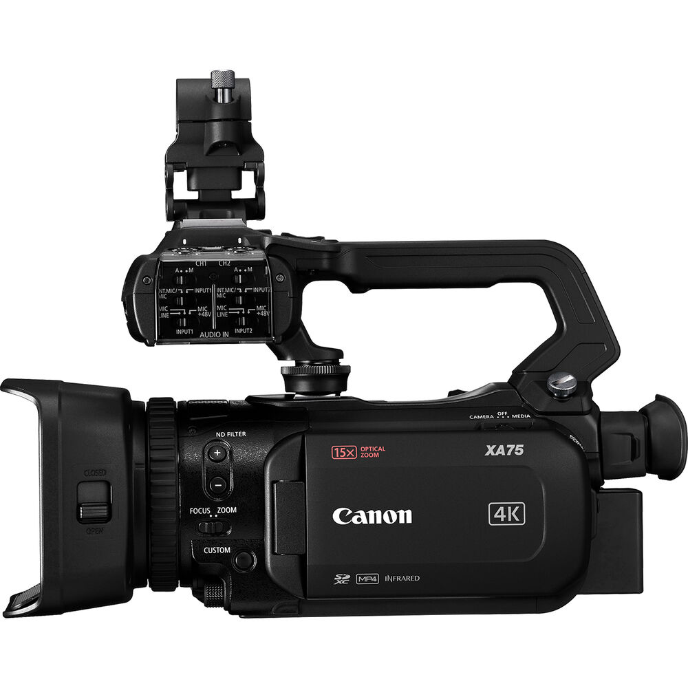 Canon XA75 UHD 4K30 Camcorder with Dual-Pixel Autofocus + 64GB Memory Card + More