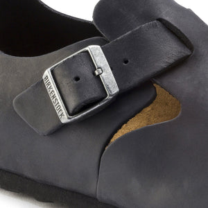 Birkenstock Unisex London Leather Black Shoes 6 W / 4 M US