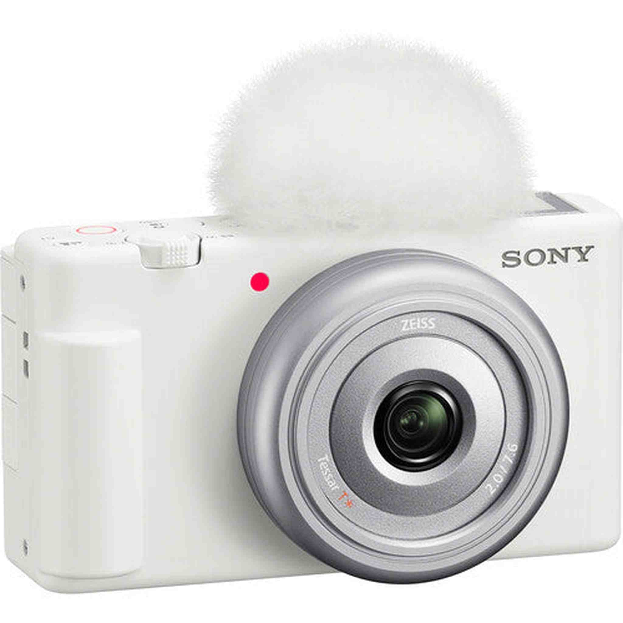 Sony ZV-1F Vlogging Camera White ZV1F/W + Filter Kit + 64GB Card + Card Reader