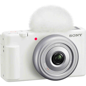 Sony ZV-1F Vlogging Camera White ZV1F/W + Filter Kit + 64GB Card + Card Reader