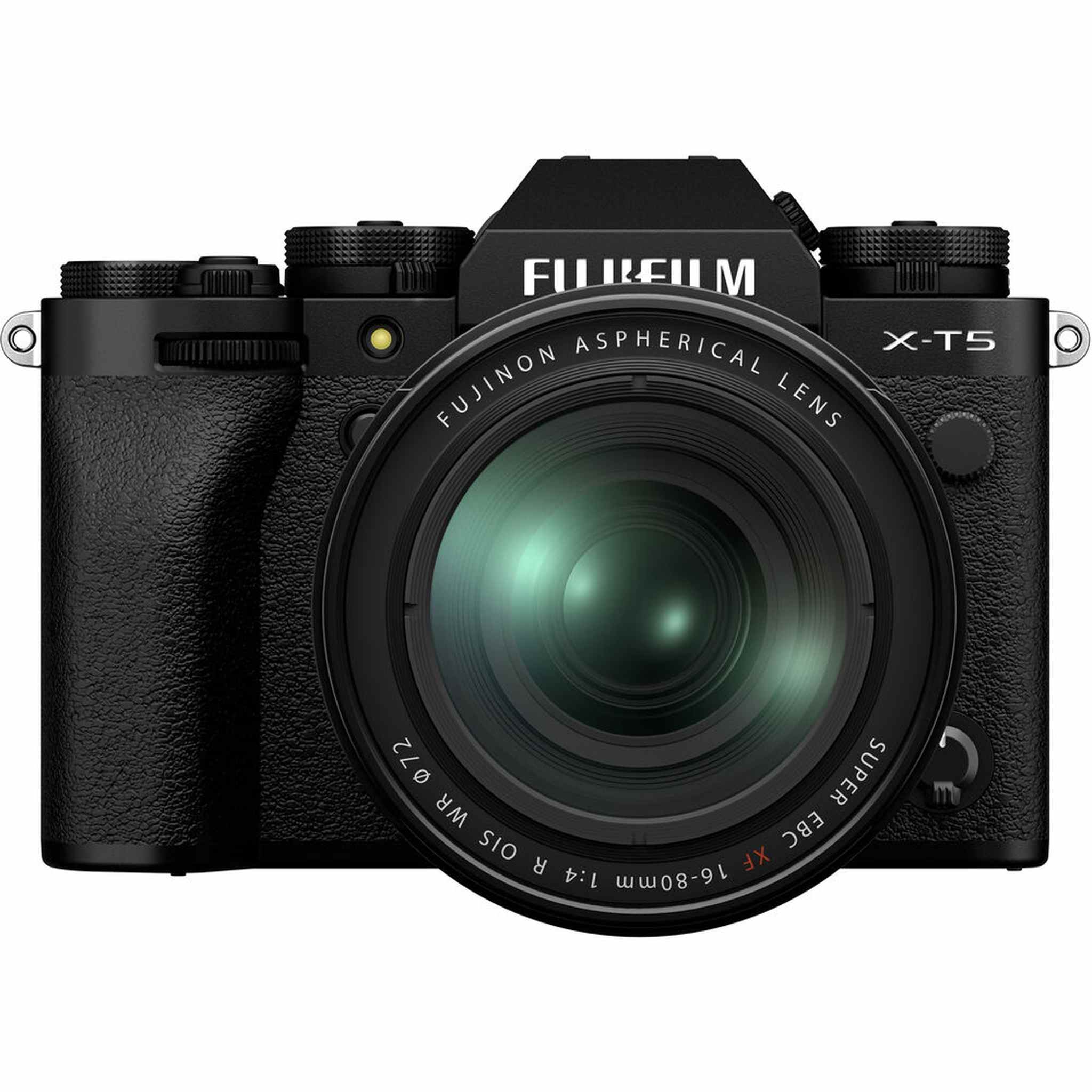 Fujifilm X-T5 Mirrorless Camera with 16-80mm Lens Black Sony 64GB Card Bundle Fujifilm