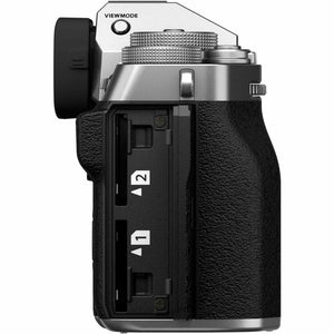 Fujifilm X-T5 Mirrorless Camera with 16-80mm Lens Silver Sony 64GB Card Bundle