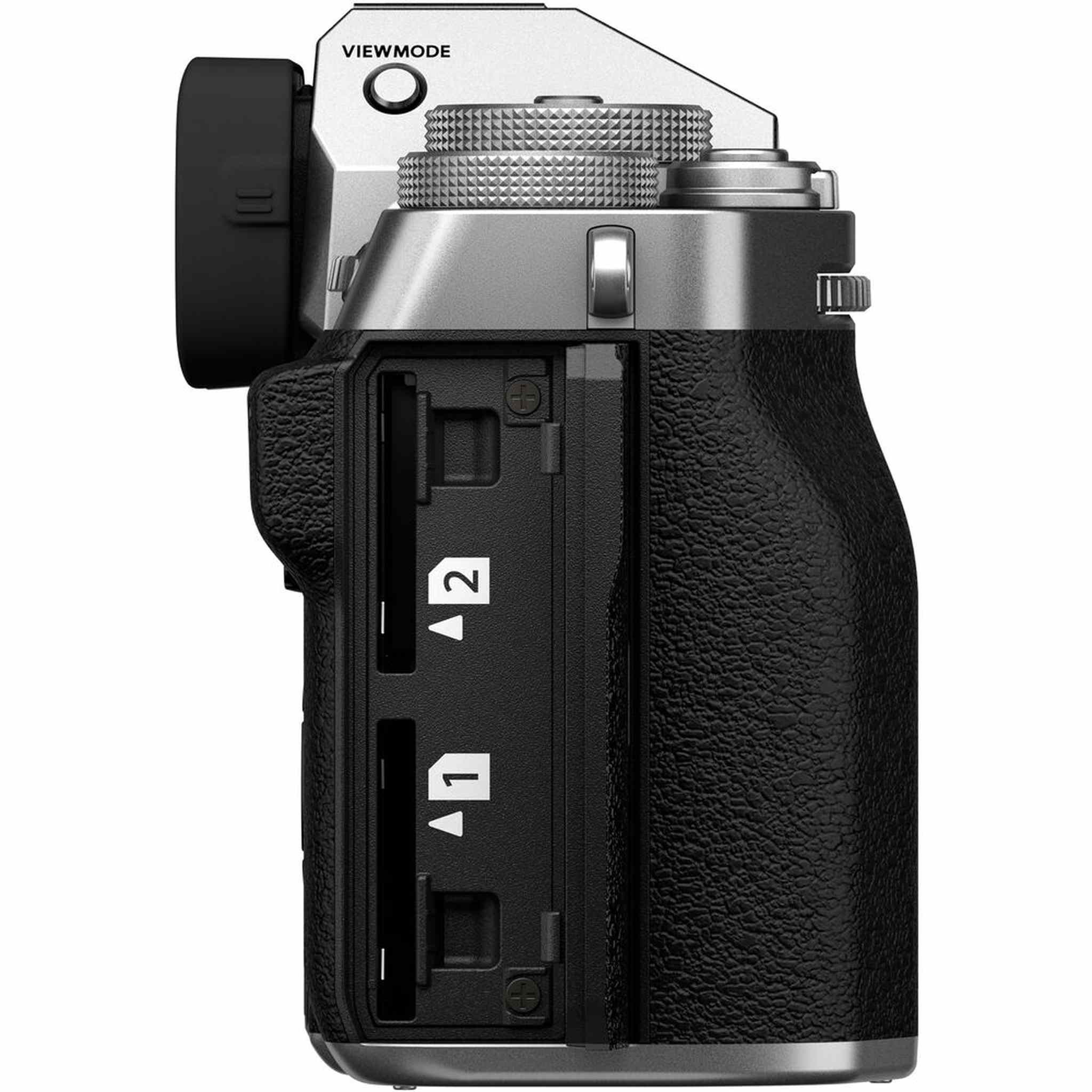 Fujifilm X-T5 Mirrorless Camera with 16-80mm Lens Silver Sony 64GB Card Bundle Fujifilm