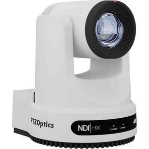 2 x PTZOptics Move 4K PTZ Camera with 20x Zoom White PT20X-4K-WH-G3 + SuperJoy PTZ Controller PTZOptics