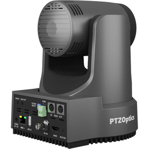 3 x PTZOptics Move 4K PTZ Camera with 12x Zoom Gray PT12X-4K-GY-G3 + SuperJoy PTZ Controller + 3 x Wall Mount