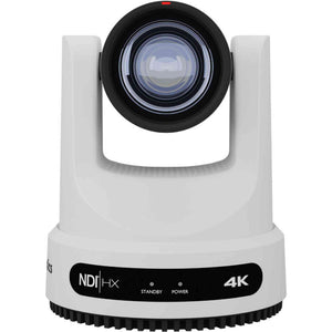 PTZOptics Move 4K PTZ Camera with 12x Zoom White PT12X-4K-WH-G3 + PT-JOY-G4 Controller + Wall Mount