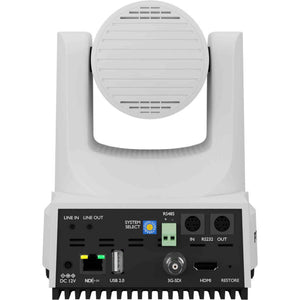PTZOptics Move 4K PTZ Camera with 20x Zoom White PT20X-4K-WH-G3 + SuperJoy PTZ Controller + Wall Mount PTZOptics