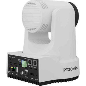 PTZOptics Move 4K PTZ Camera with 20x Zoom White PT20X-4K-WH-G3 + SuperJoy PTZ Controller