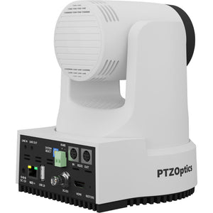 2 x PTZOptics Move 4K PTZ Camera with 20x Zoom White PT20X-4K-WH-G3 + PT-JOY-G4 Controller + 2 x Wall Mount