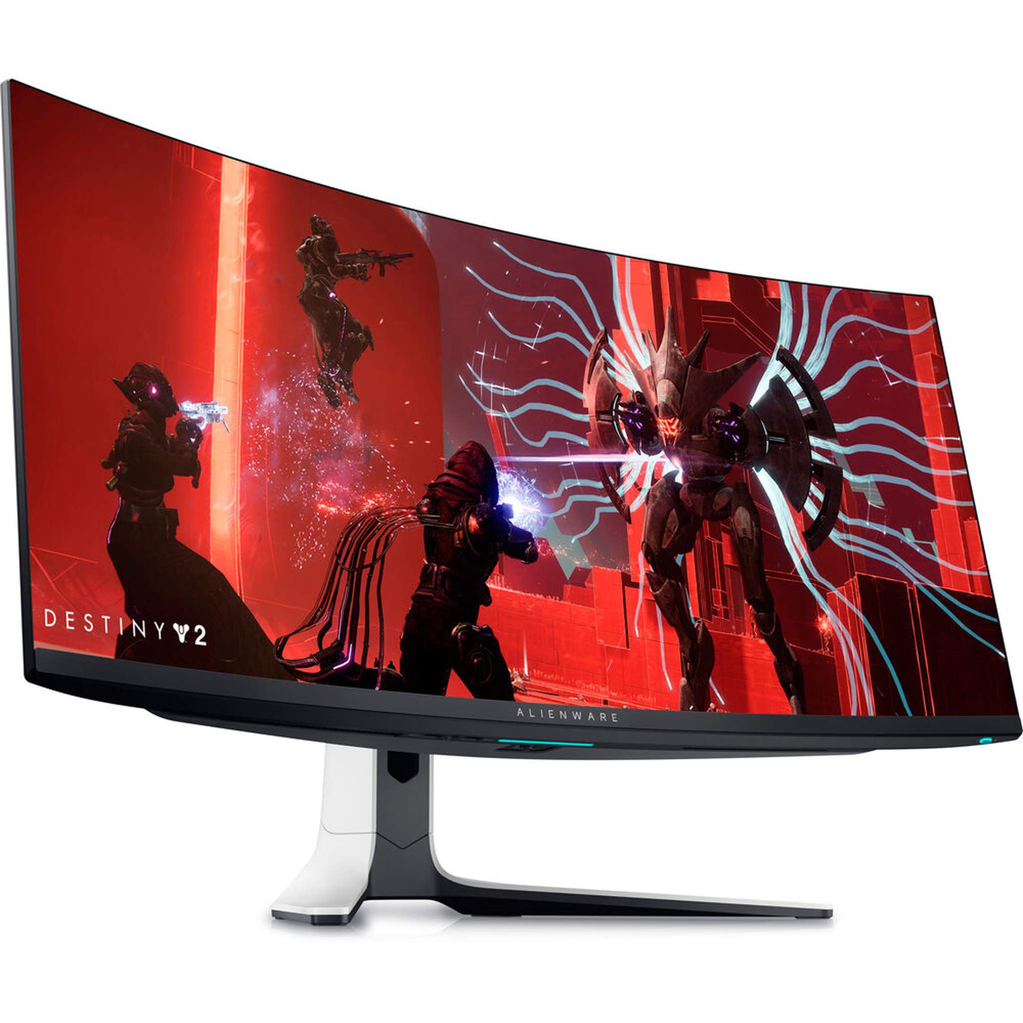 2 x Alienware AW3423DW 34.2" 1440p HDR 175 Hz Curved Gaming Monitor Lunar Light + More Alienware