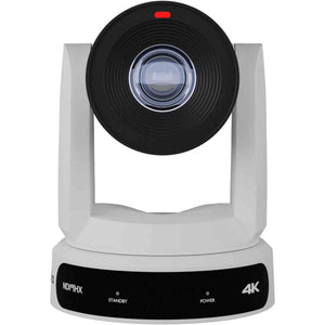 PTZOptics Move 4K PTZ Camera with 30x Zoom White PT30X-4K-WH-G3 + SuperJoy PTZ Controller + Wall Mount PTZOptics