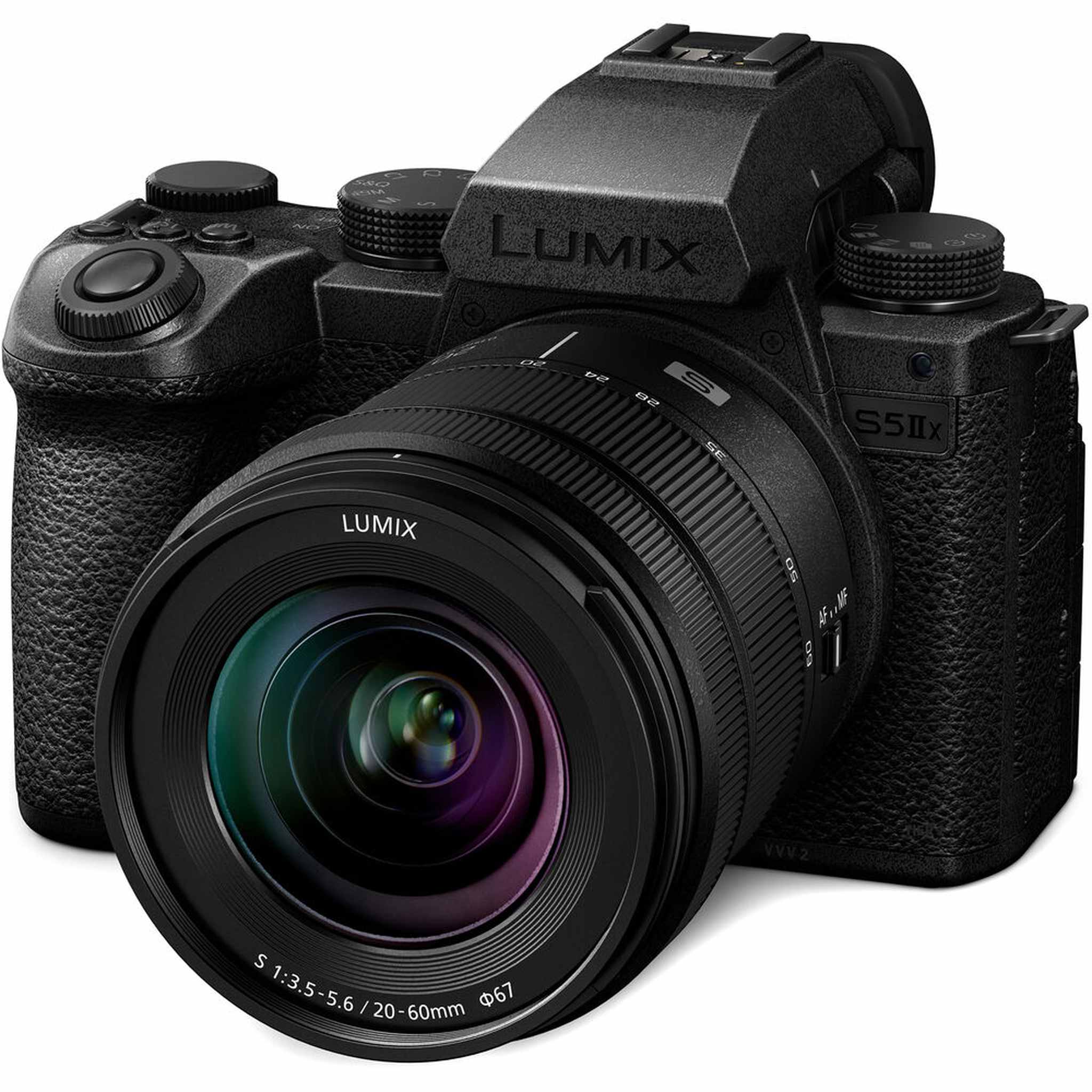 Panasonic Lumix S5 IIX Mirrorless Camera with 20-60mm Lens + 2 x 64GB Memory Cards + More Panasonic