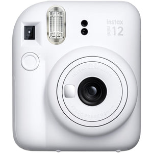 FUJIFILM INSTAX MINI 12 Instant Film Camera with Instant Film - Clay White