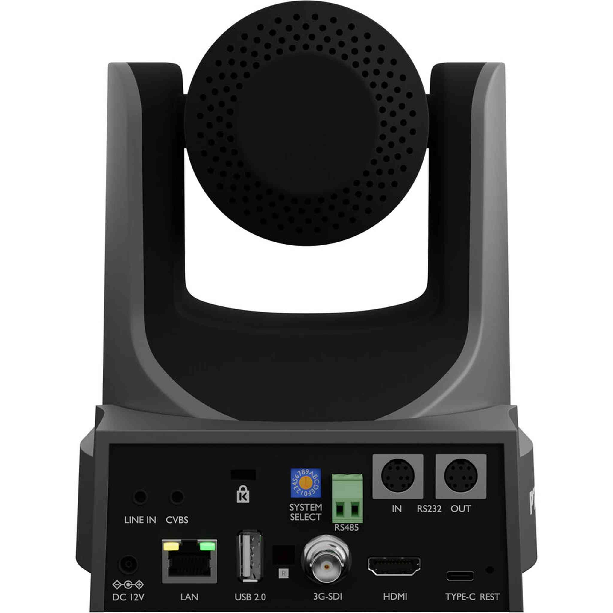 PTZOptics Move SE PTZ Camera with 20x Optical Zoom Gray PT20X-SE-GY-G3 + Universal Wall Mount Black PTZOptics
