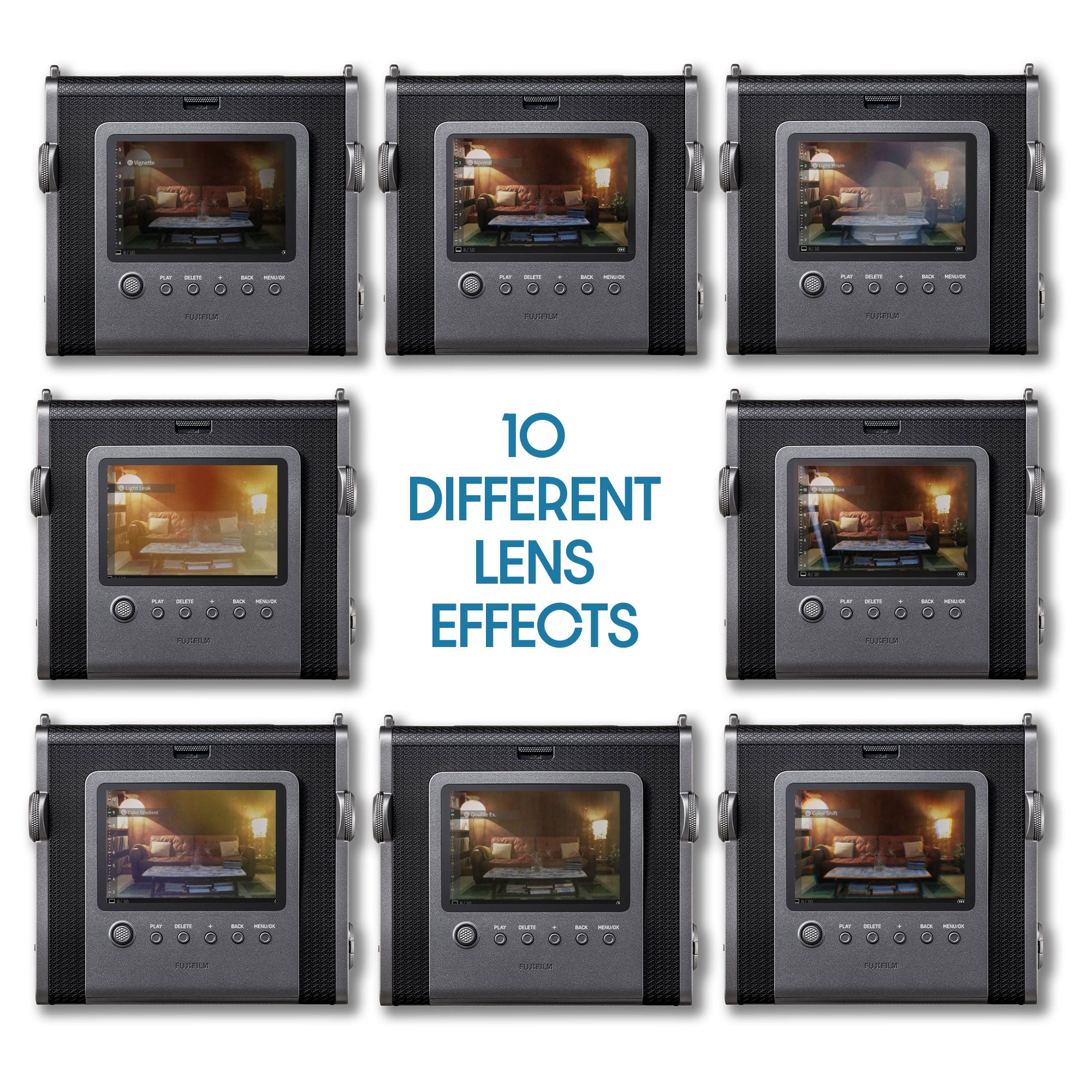 Fujifilm Instax Wide Evo Hybrid Instant Film Camera + Wide Instant Film + more