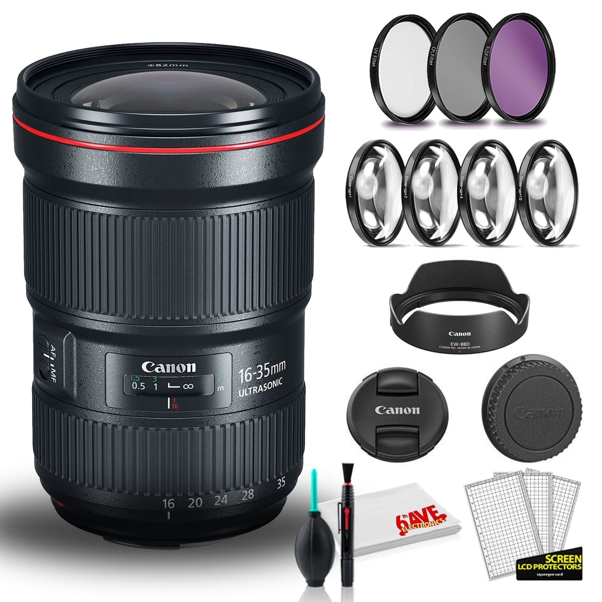 Canon EF 16-35mm f/2.8L III USM Lens International Model with Filter Kits