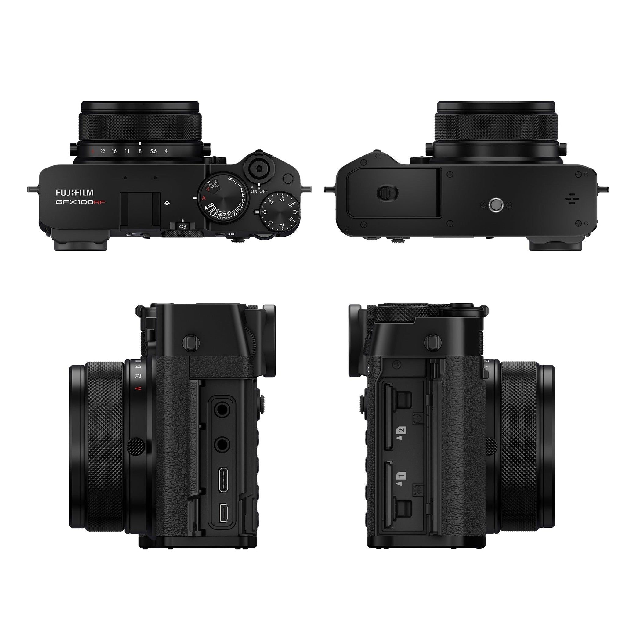 FUJIFILM GFX100RF 102MP Large Format Mirrorless Digital Camera Black Bundle