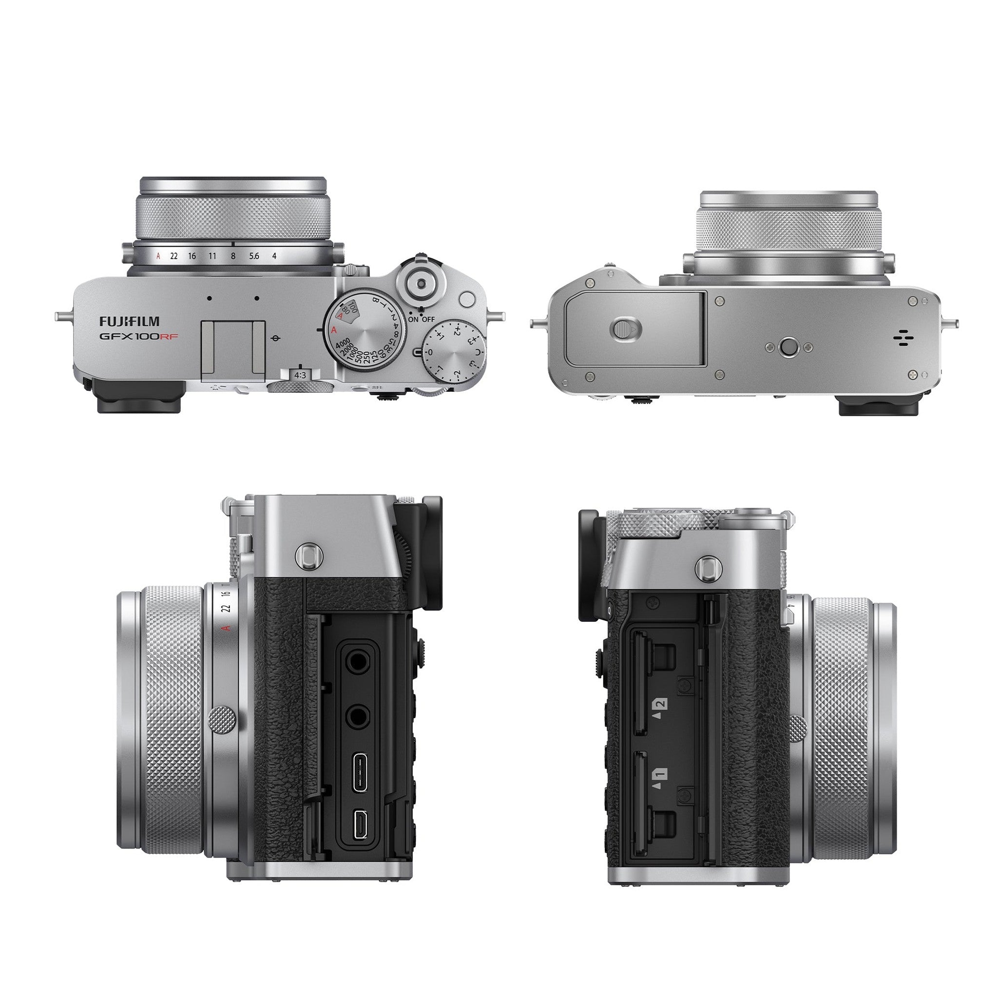 FUJIFILM GFX100RF 102MP Mirrorless Digital Camera Compact Rangefinder Style- Silver