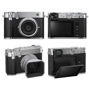 FUJIFILM GFX100RF 102MP Mirrorless Digital Camera Compact Rangefinder Style- Silver