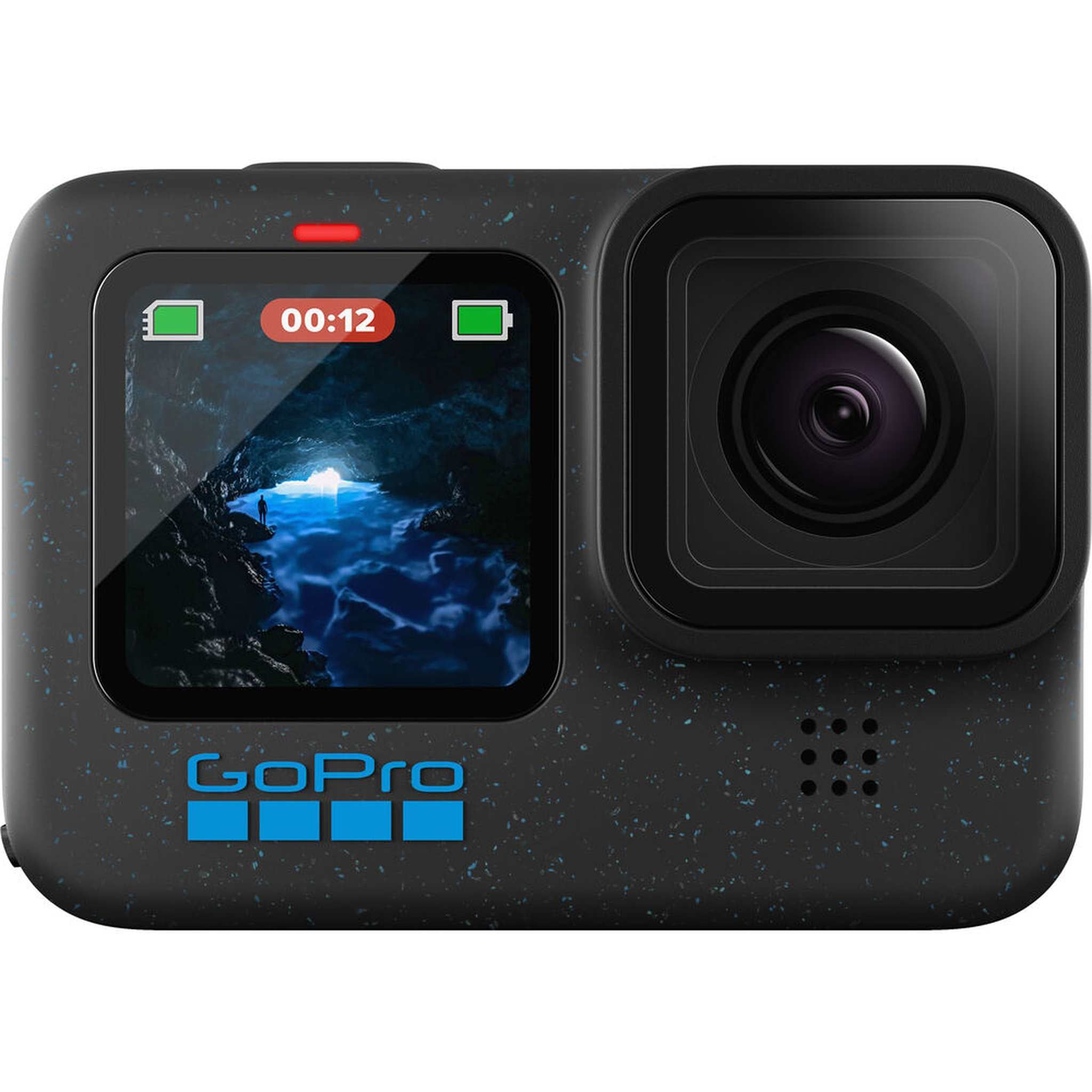GoPro HERO12 - Action Camera + 64GB Card, 50 Piece Accessory Kit and 2 Batteries