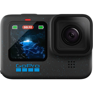 GoPro HERO12 - Action Camera + 64GB Card, 50 Piece Accessory Kit and 2 Batteries