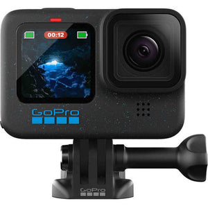 GoPro HERO12 - Action Camera + 64GB Card, 50 Piece Accessory Kit and 2 Batteries