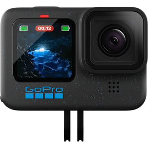 GoPro HERO12 - Action Camera + 64GB Card, 50 Piece Accessory Kit and 2 Batteries