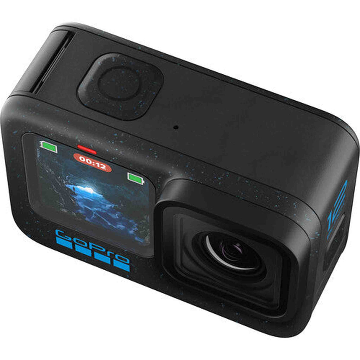GoPro HERO12 - Action Camera + 64GB Card, 50 Piece Accessory Kit and 2 Batteries