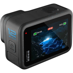 GoPro HERO12 - Action Camera + 64GB Card, 50 Piece Accessory Kit and 2 Batteries