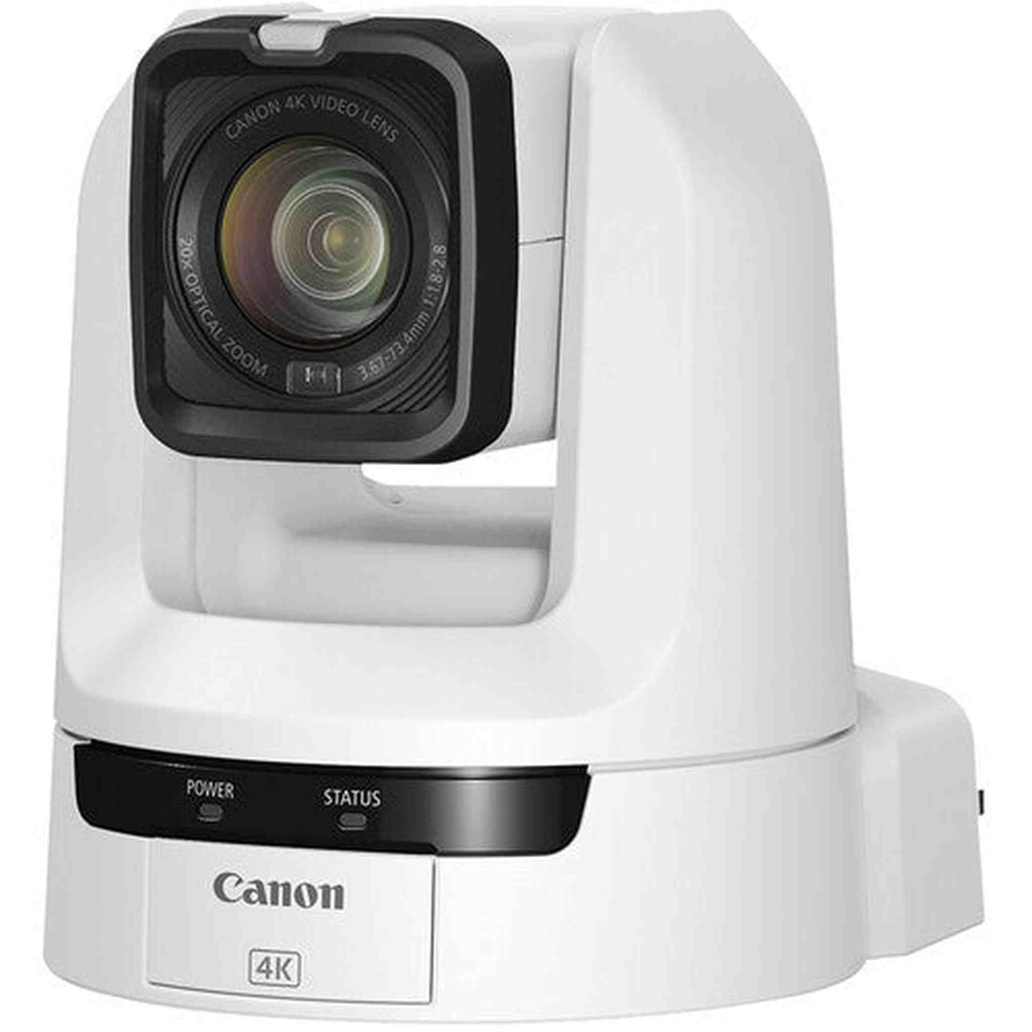 Canon CR-N100 4K NDI PTZ Camera White with 20x Zoom + HDMI Cable + More Bundle
