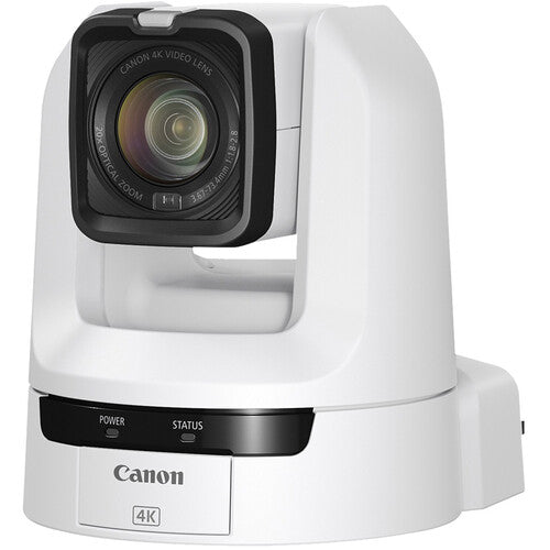 Canon CR-N100 4K NDI PTZ Camera White with 20x Zoom + HDMI Cable + More Bundle