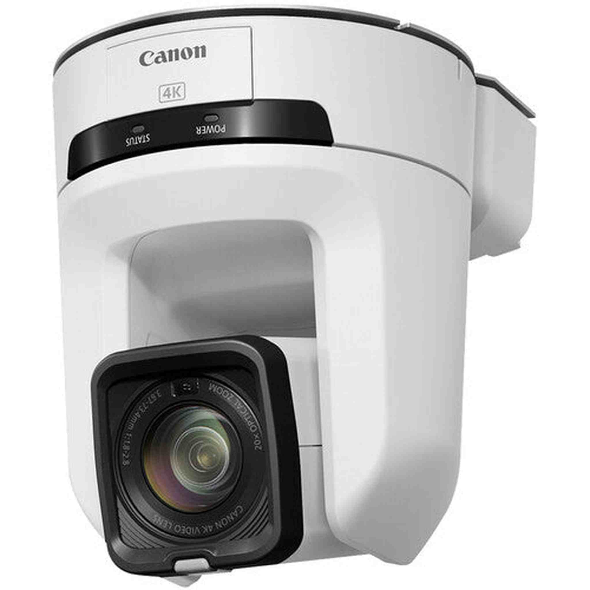 Canon CR-N100 4K NDI PTZ Camera White with 20x Zoom + HDMI Cable + More Bundle