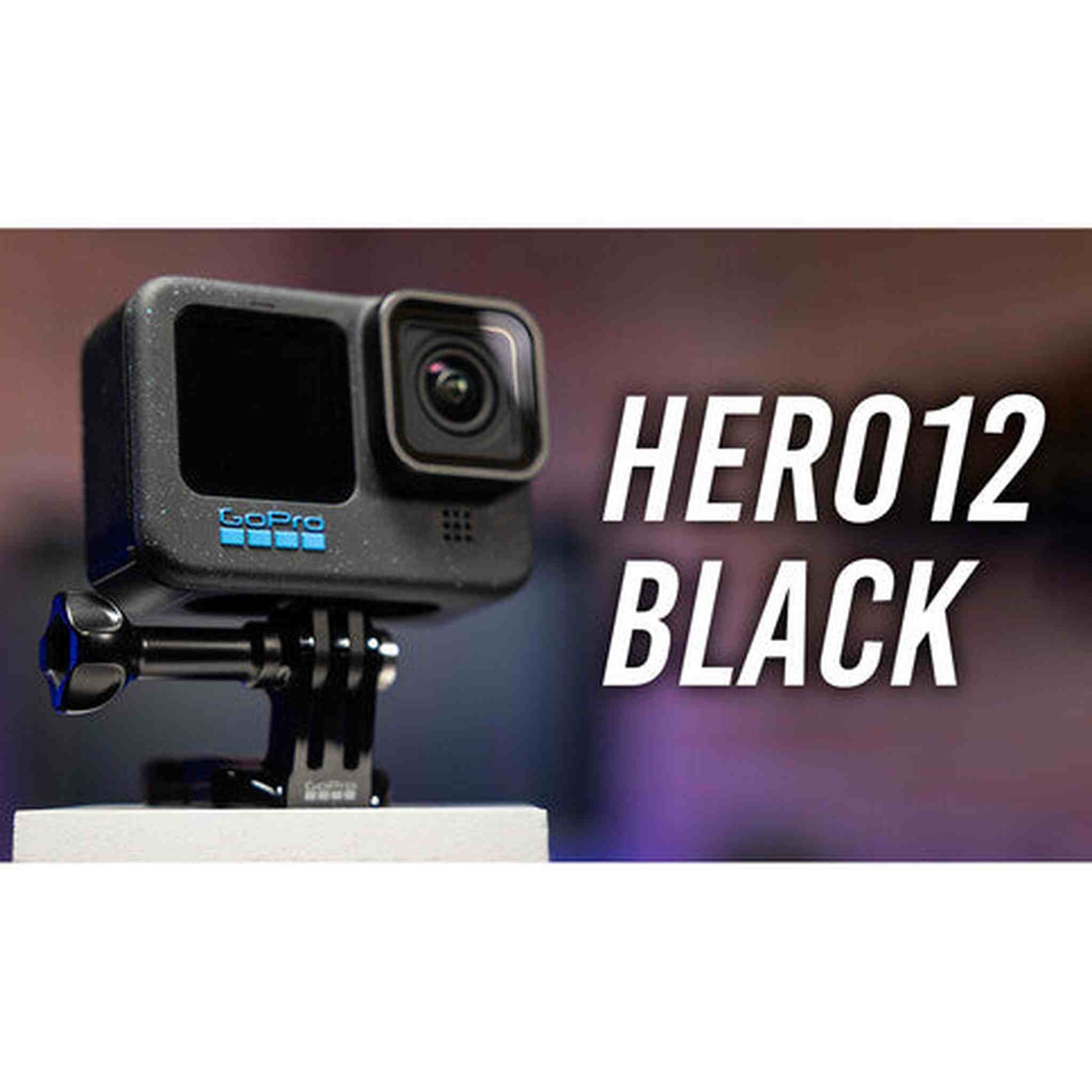 GoPro HERO12 - Action Camera + 64GB Card, 50 Piece Accessory Kit and 2 Batteries