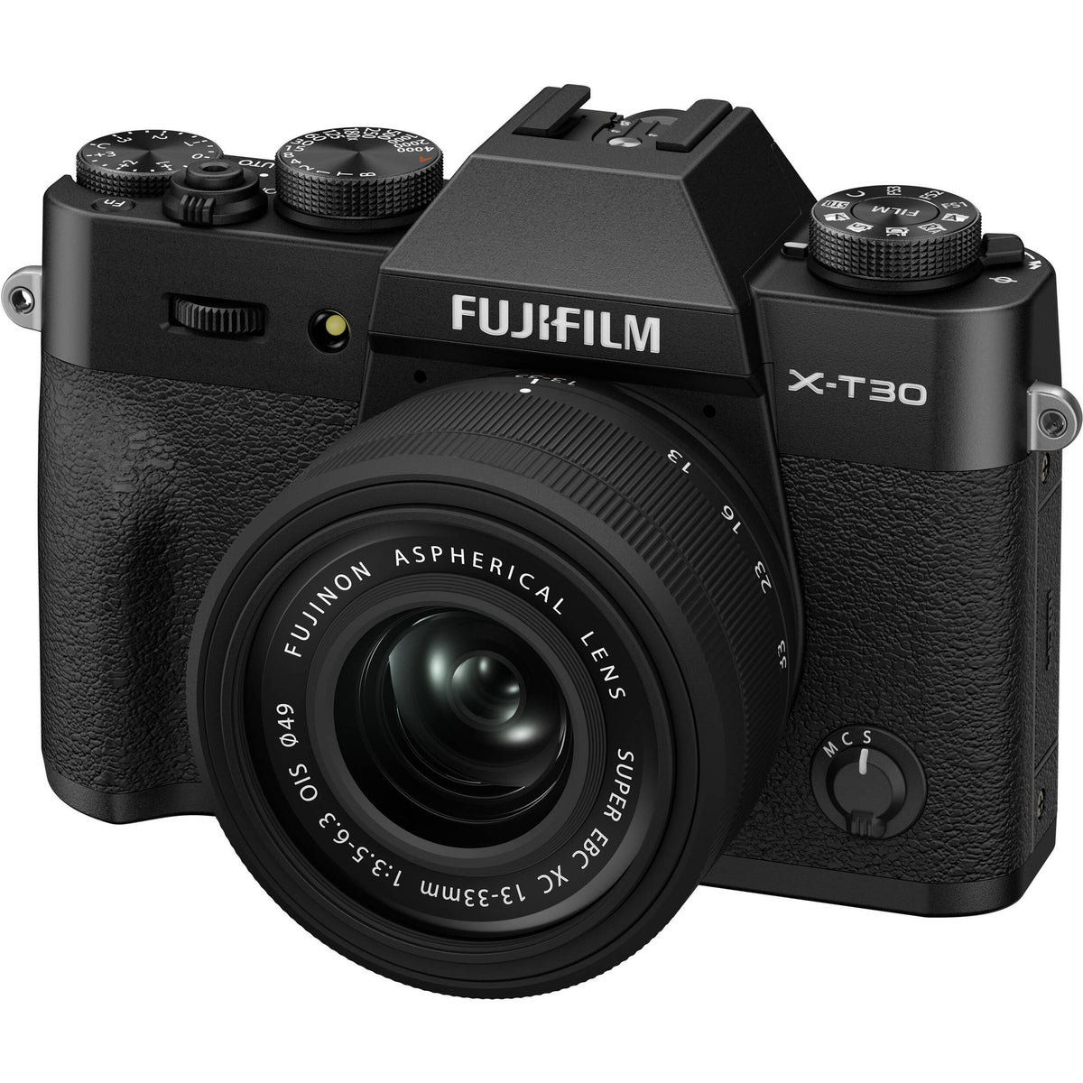 FUJIFILM X-T30 III Mirrorless Camera with 13-33mm f/3.5-6.3 Lens Black Bundle With 64GB Memory Card