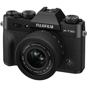 FUJIFILM X-T30 III Mirrorless Camera with 13-33mm f/3.5-6.3 Lens Black Bundle With 64GB Memory Card