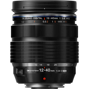 OM SYSTEM OM-1 Mark II Mirrorless Camera with 12-40mm f/2.8 PRO Lens + 64GB Card + Bag