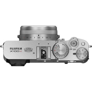 FUJIFILM X100VI Digital Camera Silver 16821822 + 64GB Card + Starter Bundle -