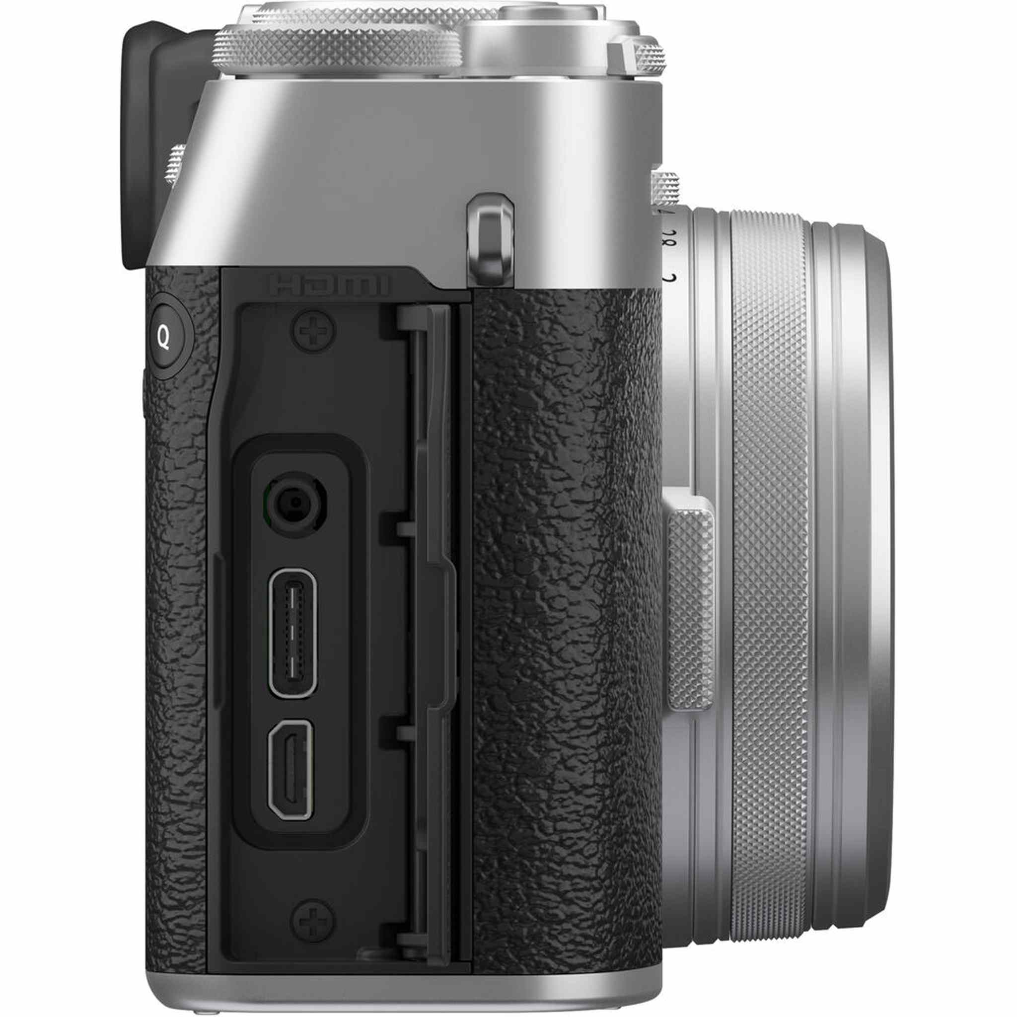 FUJIFILM X100VI Digital Camera Silver 16821822 + 64GB Card + Advanced Bundle -
