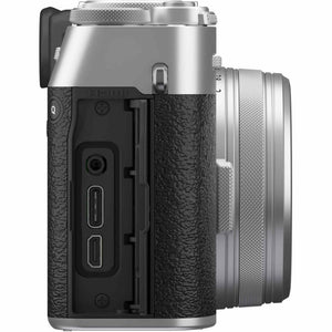FUJIFILM X100VI Digital Camera Silver 16821822 + 2 x 64GB Card + Pro Bundle -