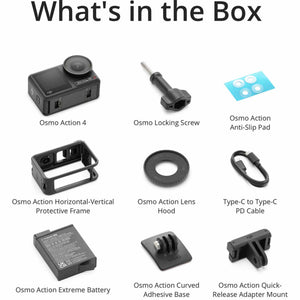 DJI Osmo Action 4 Camera Standard Combo - WaterProof Action Camera With 50-In-1 Action Kit