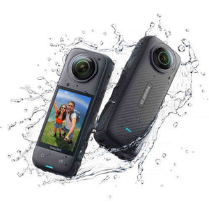Insta360 X4 - Waterproof 360 Action Camera + 2 Extra Batteries + Charger + More