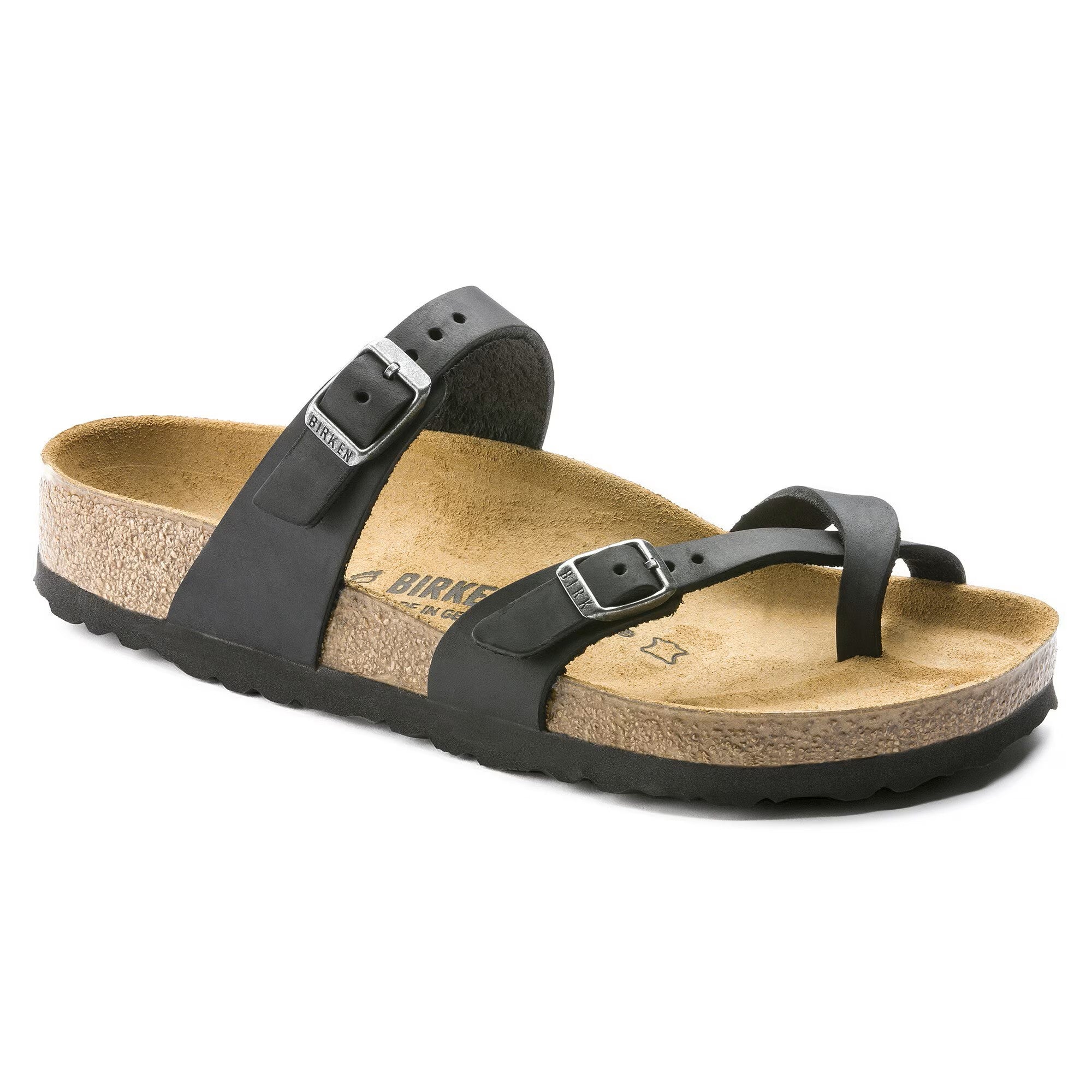 Birkenstock Women's Open-Back Flip Flops, Black, 8