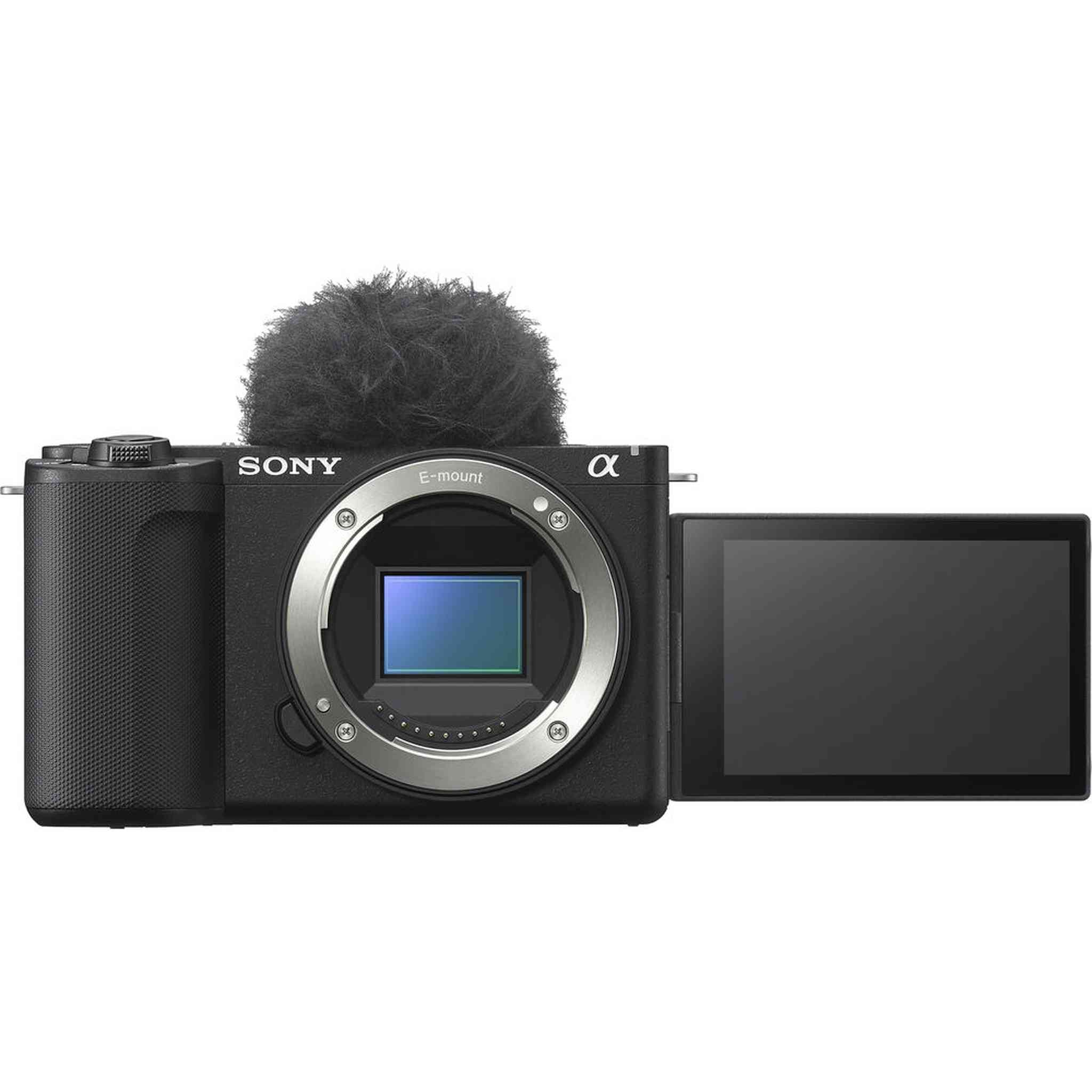 Sony Alpha ZV-E10 II Mirrorless Camera + 4K Monitor + Pro Mic + 2 x 64GB Card + More