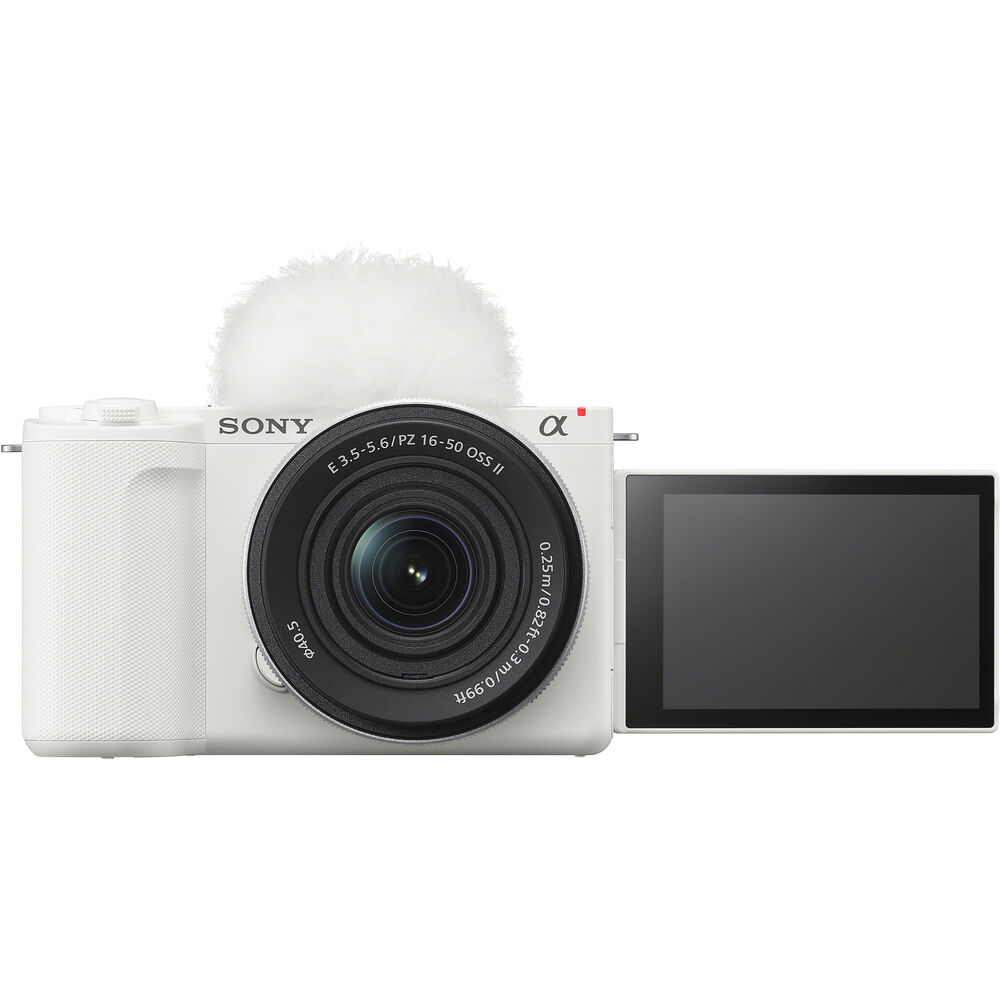 Sony Alpha ZV-E10 II Mirrorless Camera with 16-50mm Lens + 4K Monitor + Pro Mic + More