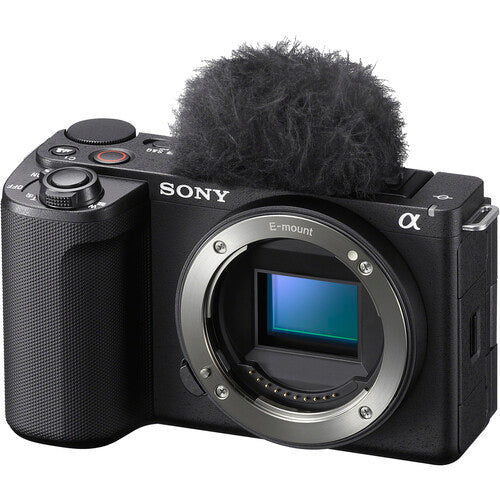 Sony Alpha ZV-E10 II Mirrorless Camera + 4K Monitor + Pro Mic + 2 x 64GB Card + More