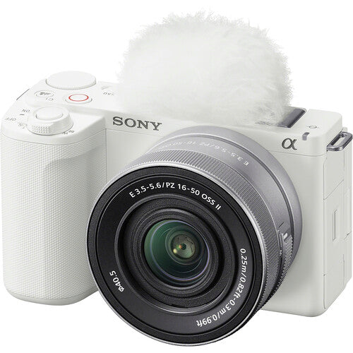 Sony Alpha ZV-E10 II Mirrorless Camera with 16-50mm Lens + 4K Monitor + Pro Mic + More