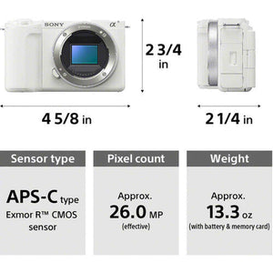 Sony Alpha ZV-E10 II Mirrorless Camera with 16-50mm Lens + Sony E 10-18mm Lens + More