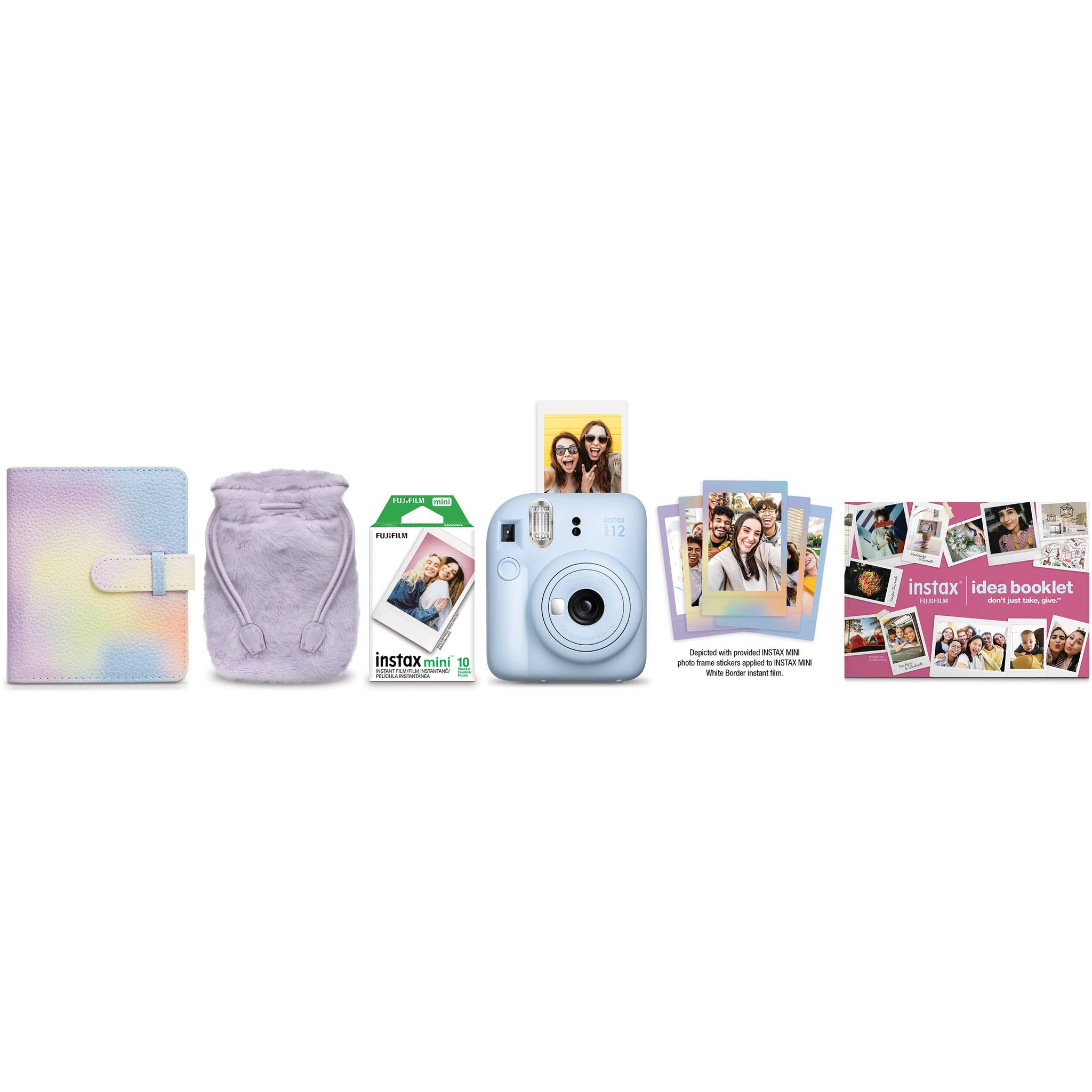 FUJIFILM INSTAX MINI 12 Instant Film Holiday Camera Bundle Pastel Blue 2024 Fujifilm