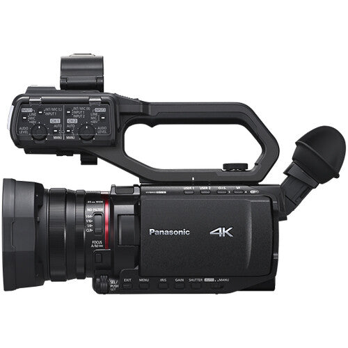 Panasonic AG-CX20 4K Professional Compact Camcorder with Rich Connectivity + 4K Monitor + More