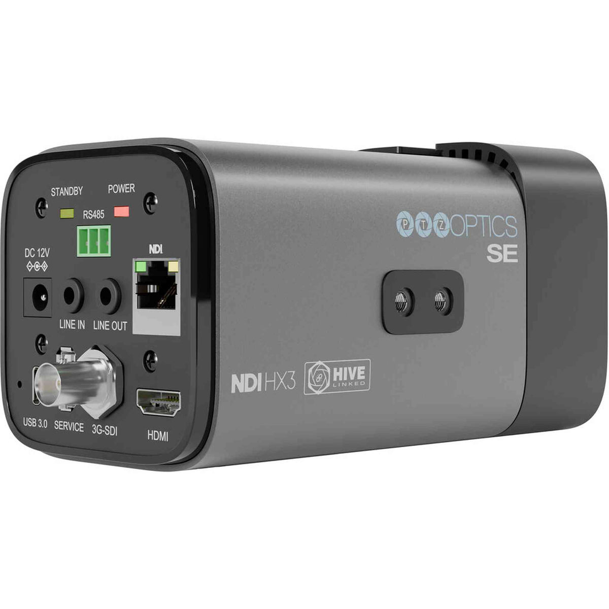 PTZOptics Studio SE Hive-Linked PTZ Camera w/ 20x Optical Zoom, HD Streaming– Gray | More